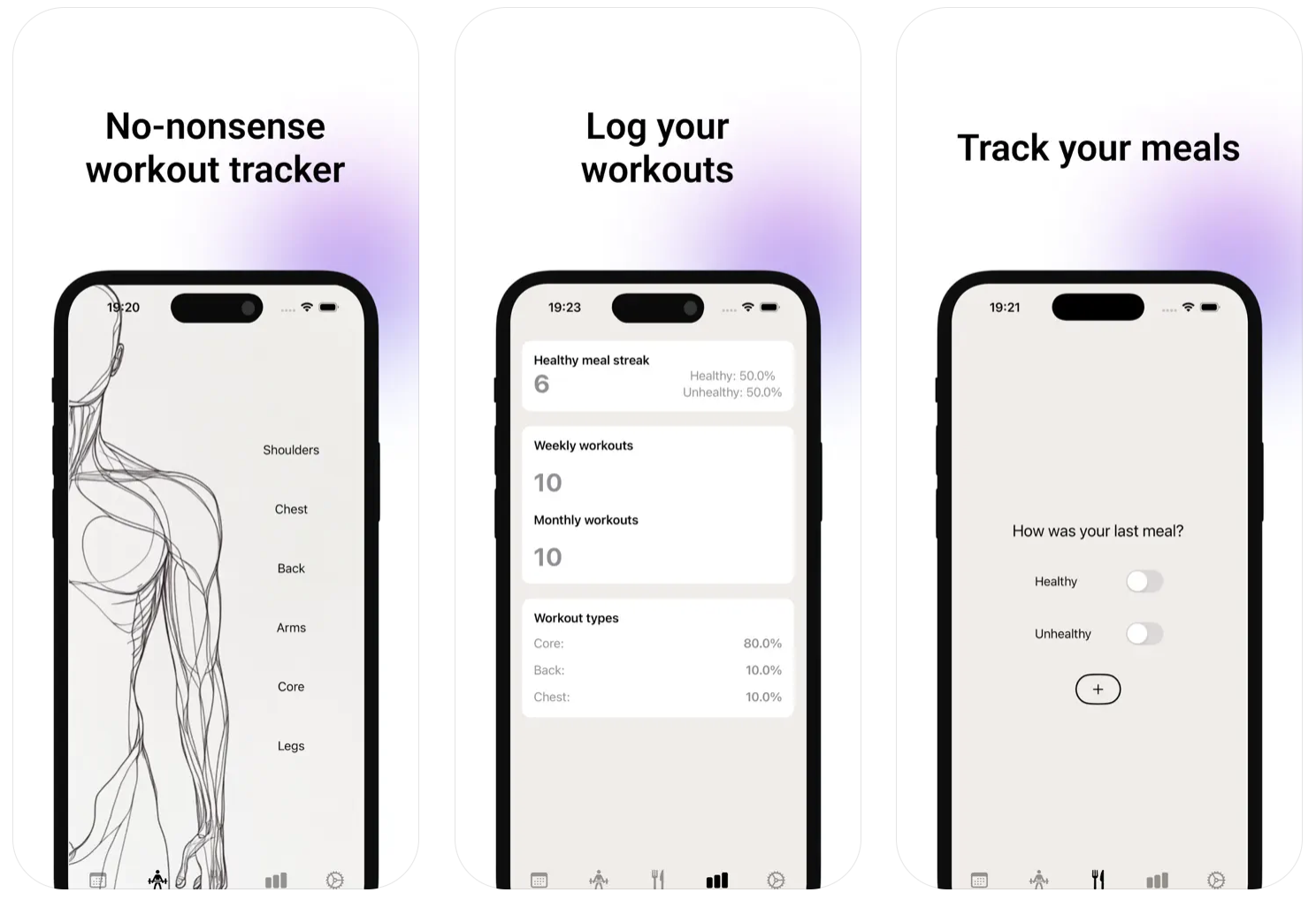 Dumb Gym app preview